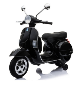 Mamido Dětský elektrický skútr Vespa černá