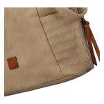 Trendy dámská kabelka přes rameno Tamara, světle hnědá