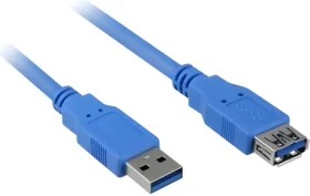 Sharkoon modrá / Prodlužovací kabel USB 3.0 / USB-A / SuperSpeed 5 Gbps / 3 m (4044951010899)