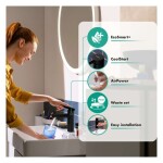 HANSGROHE - Zesis S Umyvadlová baterie s výpustí Push-Open, CoolStart, matná černá 74724670