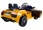 Mamido Dětské elektrické autíčko Audi R8 Spyder lakované žluté