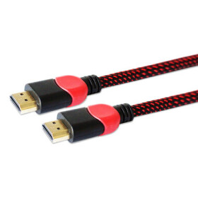 SAVIO GCL-01 Kabel HDMI A - HDMI A M/M 1.8m černo-červená (KBASAVHDM0010)
