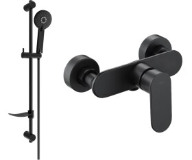 MEXEN - Milo DF40 sprchová baterie s příslušenstvím, černá 7134R40-70
