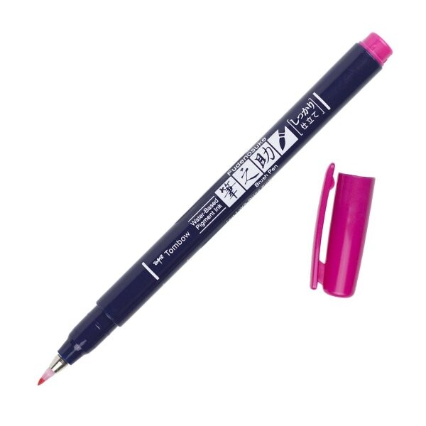 Tombow Fudenosuke Hard štětcový fix růžový