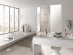 GROHE - Rainshower Cosmopolitan Hlavová sprcha Cosmopolitan 310 s ramenem 38 cm, 1 proud, kartáčovaný Warm Sunset 26066DL0