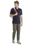 ICEBREAKER Mens Merino 150 Tech Lite III SS Polo, Midnight Navy velikost: S