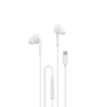 Dudao X3C drátová sluchátka do uší bílá / s mikrofonem / USB-C / 1.2 m (164548)