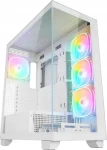 Rampage Hydra V1 bílá / Skříň / E-ATX / 1x USB-C, 1x USB-A + hub / 4x ARGB fan / bez zdroje (HYDRAV1-WHITE)
