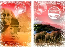 GRAFIKA Puzzle Cesta kolem světa: Egypt a Kenya