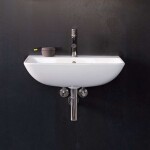 DURAVIT - ME by Starck Umyvadlo 55x44 cm, s přepadem, s otvorem pro baterii, bílá 2335550000