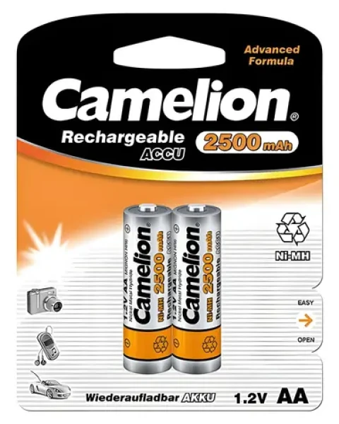 Camelion AA (R06) 2500 mAh / Nabíjecí baterie / Ni-MH / 2 ks + pouzdro (17025206)