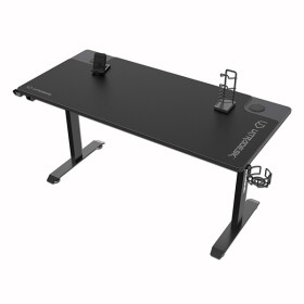 ULTRADESK Momentum černá / Herní stůl / 152 x 70 x 75 cm / USB hub (UDESK-MM-BK)