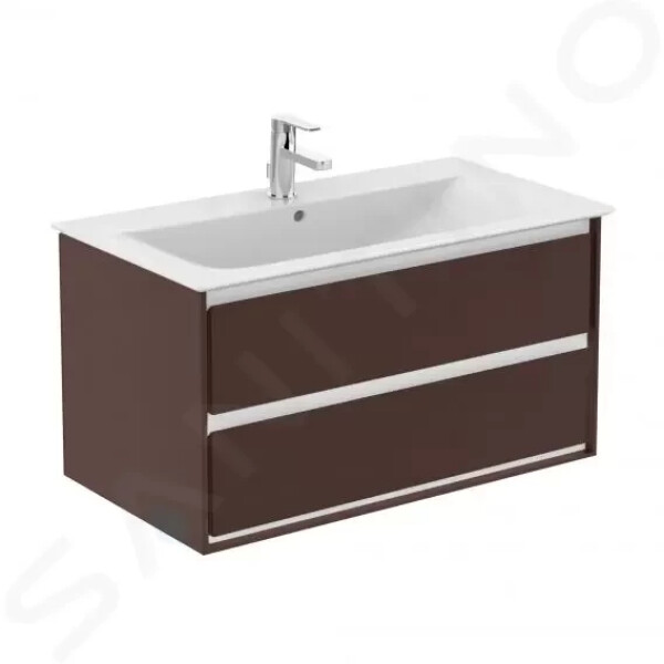 IDEAL STANDARD - Connect Air Skříňka pod umyvadlo 1000x440x517 mm, hnědá mat/bílá mat E0821VY