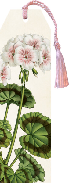 Knižní záložka Geranium White