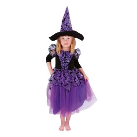 Dětský kostým Čarodějnice fialová, e-obal, vel. M