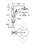 GROHE - Vitalio Joy Sprchový set 260 s přepínačem, chrom 27357002