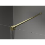 MEXEN/S - Velar posuvné sprchové dveře 100 cm, dekor, zlatá kartáčovaná 871-100-000-31-55