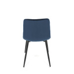Jídelní židle, modrá, sametová látka, CT-281 BLUE4