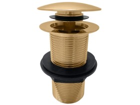 RAV Slezák - Výpusť umyvadlová CLICK-CLACK 5/4'' bez přepadu, Zlatá - lesklá MD0798Z MD0798Z