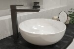 Vysoká umyvadlová baterie SAT Vision bez výpusti černá matná SATBSVI285C SATBSVI285C
