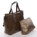 Elegantní dámská kabelka do ruky Paula, tmavě béžová