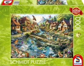 SCHMIDT Puzzle Vesnice na okraji lesa