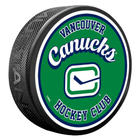 Mustang Puk Vancouver Canucks NHL Retro Script