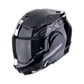 Moto přilba Scorpion Exo-Tech Evo Traveller černo/bílá - XS