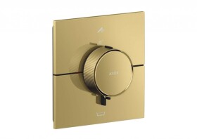 AXOR - ShowerSelect ID Termostatická baterie pod omítku, pro 2 spotřebiče, leštěný vzhled zlata 36753990