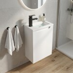 CERANO - Umyvadlová skříňka pro WC Sora - bílá matná - 39,5x55x22 CER-670729