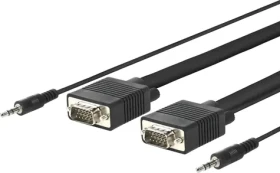 Vivolink Pro VGA + Audio M - M 15m / 1920x1200 / EDID / 15pin / trojí stínění (PROVGAS15)