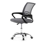 Dětská židle, výškově nastavitelná, šedá síťovina, KA-L103 GREY