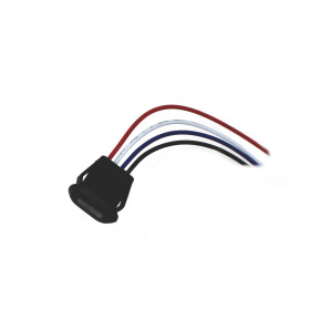 USB-C konektor do panelu - 4 vodiče, černý