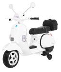 Mamido Dětský elektrický skútr Vespa bílý