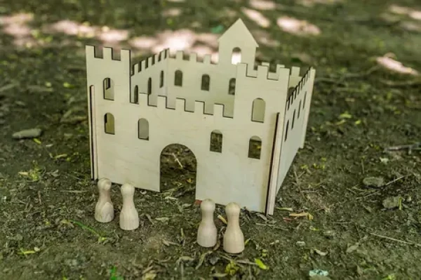 BeWooden Dřevěný hrad Panáčkovo království