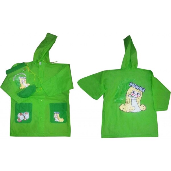 Pláštěnka Víla Amálka Pidilidi PL04 zelená - 116 | 6let