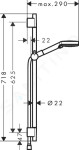 HANSGROHE - Vernis Blend Set sprchové hlavice, 2 proudy, tyče a hadice, EcoSmart, matná černá 26423670