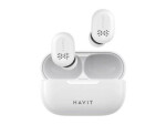 Havit TS925 bílá / Bezdrátová sluchátka do uší / mikrofon / Bluetooth 5.0 / nabíjecí pouzdro / až 3.5 h (TW925 white)