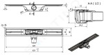 I-Drain - Linear 72 Nerezový sprchový žlab PRO SS Linear, délka 600 mm, s hydroizolací IP5M06001X1