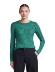 ICEBREAKER Wmns Merino 200 Oasis LS Crewe Moss BloomAOP, Fresh/Tidal Teal/Aop (vzorek) velikost: S