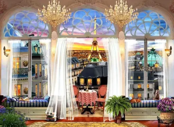 ANATOLIAN Puzzle Střešní terasa, Paříž