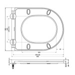 Bruckner - GLANZ WC sedátko, SLIM, Soft Close, Easy Take, bílá 201.526.4