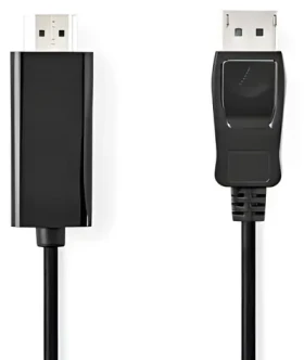 Nedis DisplayPort - HDMI černá / Kabel / 1080p / poniklované / 1 m (CCGL37100BK10)