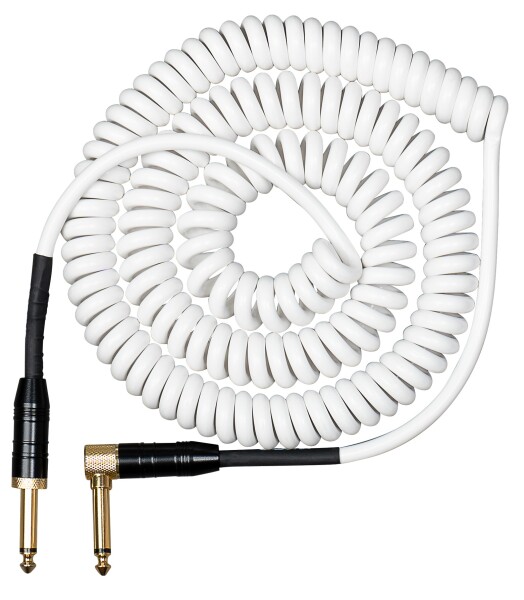 Cascha Advanced Line Guitar Cable Curly White 6m