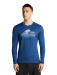 ICEBREAKER Mens Merino 200 Oasis LS Crewe Rising Light, Lazurite (vzorek) velikost: M