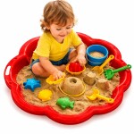 Pískoviště květina - červené 107x107 cm, Wiky, W048442