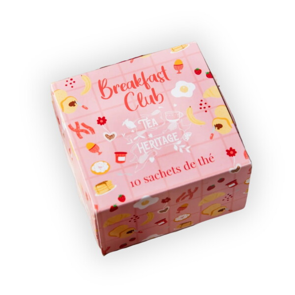 TEA HERITAGE Dárková sada čajů Breakfast Club – 10 ks, růžová barva, papír, textil