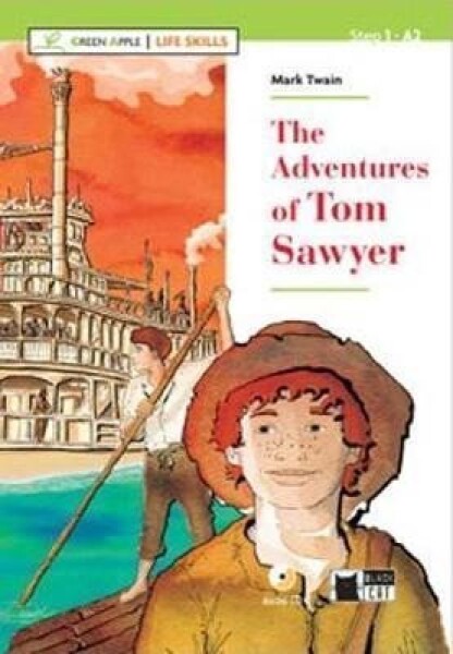 Green Apple Life Skills Step 1 Adventures of Tom Sawyer + CD - Mark Twain