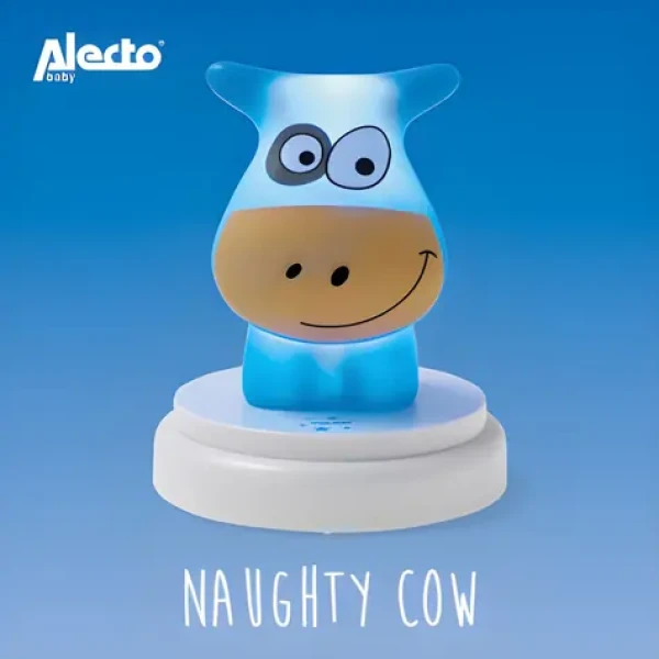 Alecto NAUGHTY COW modrá kráva / Dětské noční světlo / LED / 3x AA baterie (NAUGHTY COW)