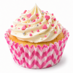 Cake star papírové košíčky na muffiny a cupcakes barevné 50x30 mm 100ks-vzor 24